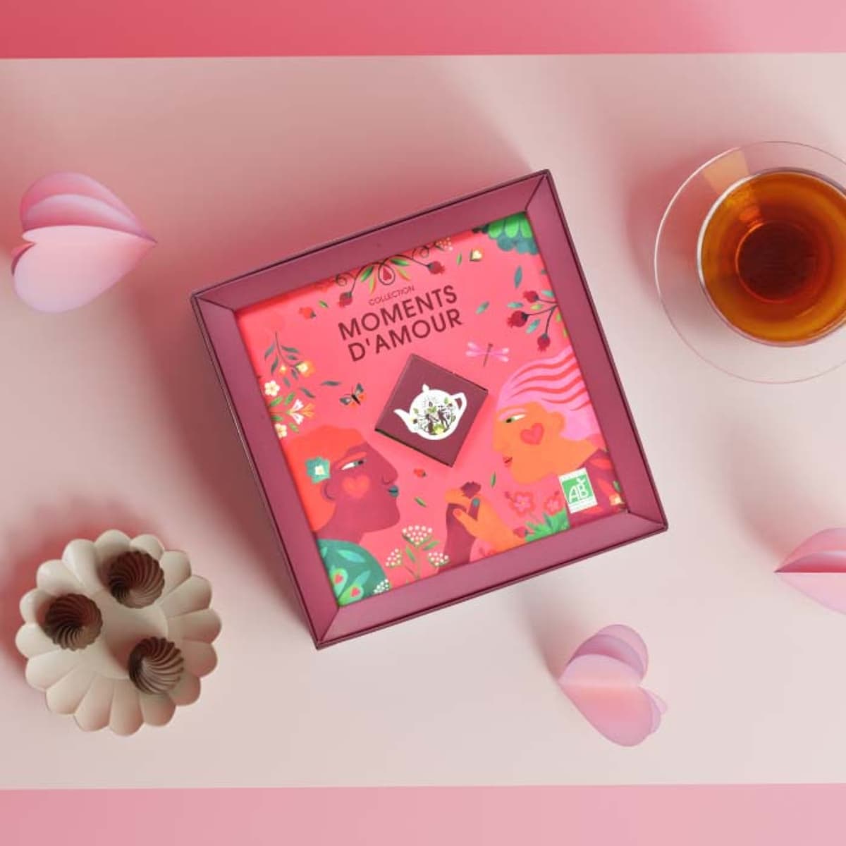 Coffret 32 infusettes English Tea Shop moment d'amour