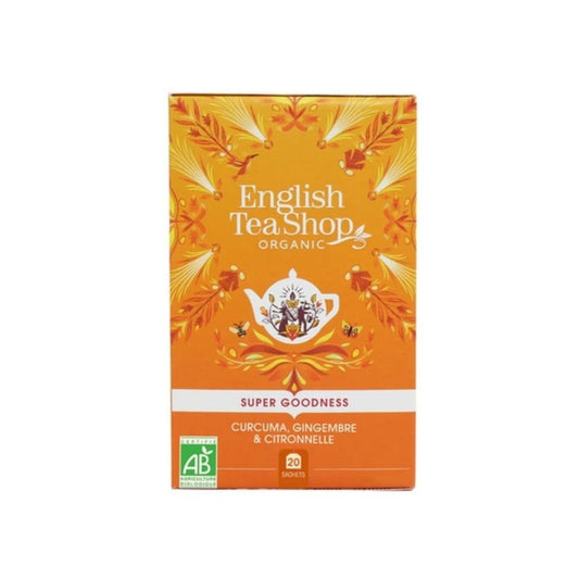 Boîte de 20 infusettes English Tea Shop infusion curcuma et gingembre