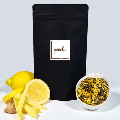 Sachet vrac 100g, Dear Yellow Opera de la Maison Gauclin. Thé noir, gingembre, citron.