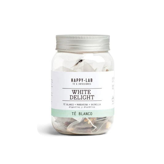 Boîte infusettes Happy-Lab, thé blanc White Delight